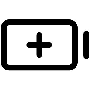 Battery Plus Icon from Phosphor Regular Set