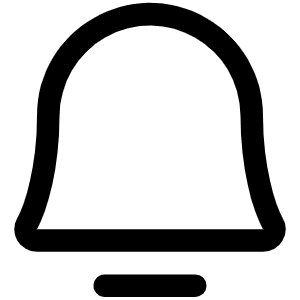 Bell Simple Icon from Phosphor Regular Set