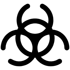 Biohazard Icon from Phosphor Regular Set