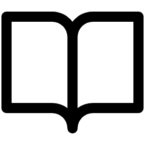 Book Open Icon from Phosphor Regular Set