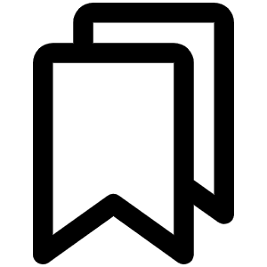 Bookmarks Icon from Phosphor Regular Set