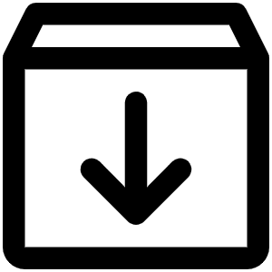 Box Arrow Down Icon from Phosphor Regular Set