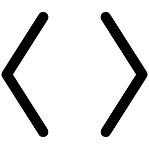 Brackets Angle Icon from Phosphor Regular Set