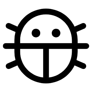 Bug Icon from Phosphor Regular Set