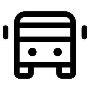 Bus Icon from Phosphor Regular Set