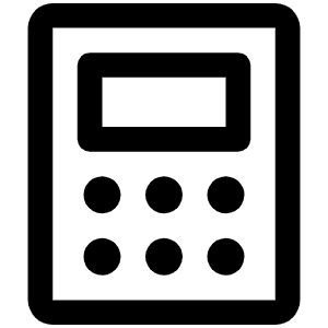Calculator Icon from Phosphor Regular Set