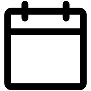 Calendar Blank Icon from Phosphor Regular Set