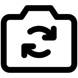 Camera Rotate Icon from Phosphor Regular Set