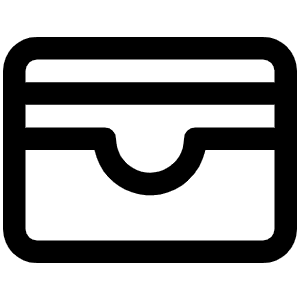 Cardholder Icon from Phosphor Regular Set