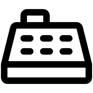 Cash Register Icon from Phosphor Regular Set