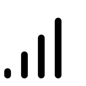 Cell Signal High Icon from Phosphor Regular Set