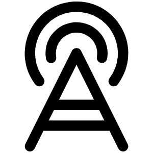 Cell Tower Icon from Phosphor Regular Set