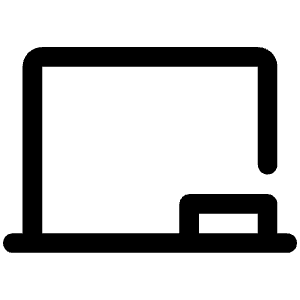 Chalkboard Simple Icon from Phosphor Regular Set