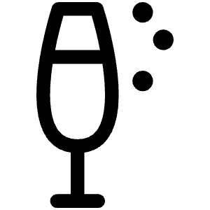 Champagne Icon from Phosphor Regular Set