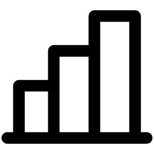 Chart Bar Icon from Phosphor Regular Set