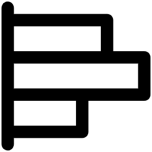Chart Bar Horizontal Icon from Phosphor Regular Set