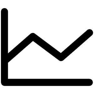 Chart Line Icon from Phosphor Regular Set