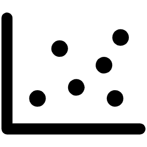 Chart Scatter Icon from Phosphor Regular Set