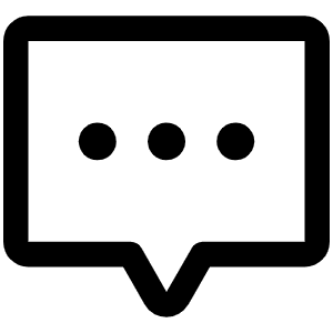 Chat Centered Dots Icon from Phosphor Regular Set