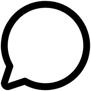 Chat Circle Icon from Phosphor Regular Set