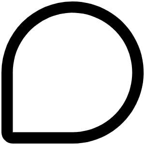 Chat Teardrop Icon from Phosphor Regular Set