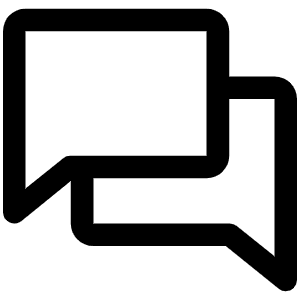 Chats Icon from Phosphor Regular Set