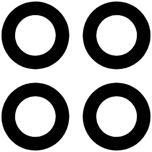 Circles Four Icon from Phosphor Regular Set