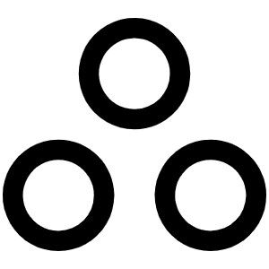 Circles Three Icon from Phosphor Regular Set