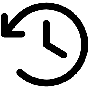 Clock Counter Clockwise Icon from Phosphor Regular Set
