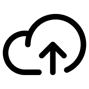Cloud Arrow Up Icon from Phosphor Regular Set