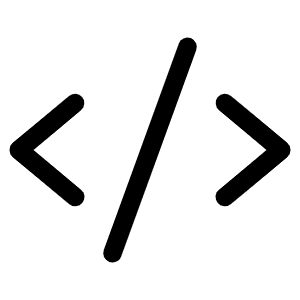 Code Icon from Phosphor Regular Set