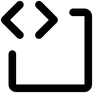 Code Block Icon from Phosphor Regular Set