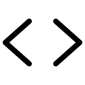Code Simple Icon from Phosphor Regular Set