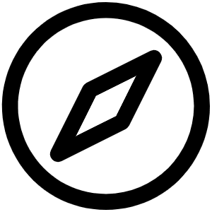 Compass Icon from Phosphor Regular Set