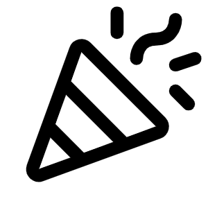 Confetti Icon from Phosphor Regular Set