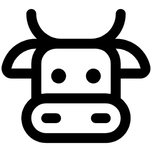 Cow Icon from Phosphor Regular Set