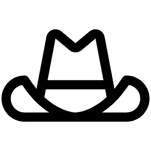 Cowboy Hat Icon from Phosphor Regular Set