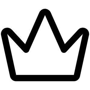 Crown Simple Icon from Phosphor Regular Set