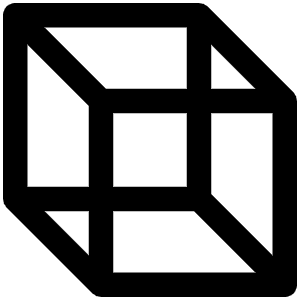 Cube Transparent Icon from Phosphor Regular Set