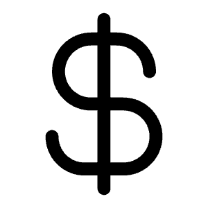 Currency Dollar Icon from Phosphor Regular Set
