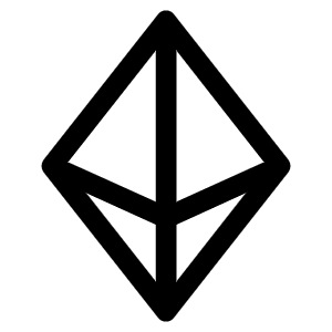 Currency Eth Icon from Phosphor Regular Set