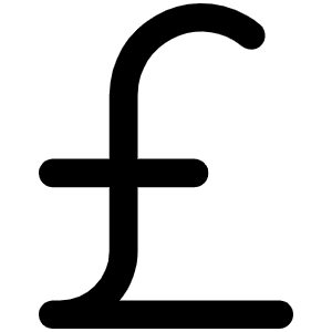Currency Gbp Icon from Phosphor Regular Set