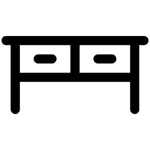 Desk Icon from Phosphor Regular Set