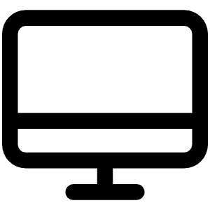 Desktop Icon from Phosphor Regular Set