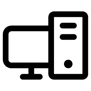 Desktop Tower Icon from Phosphor Regular Set