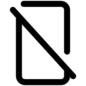 Device Mobile Slash Icon from Phosphor Regular Set