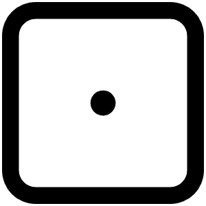Dice One Icon from Phosphor Regular Set