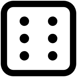 Dice Six Icon from Phosphor Regular Set