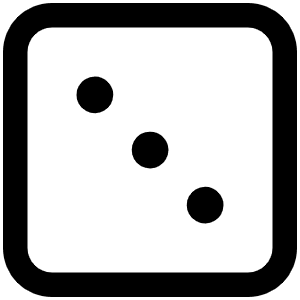 Dice Three Icon from Phosphor Regular Set