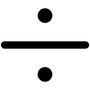 Divide Icon from Phosphor Regular Set